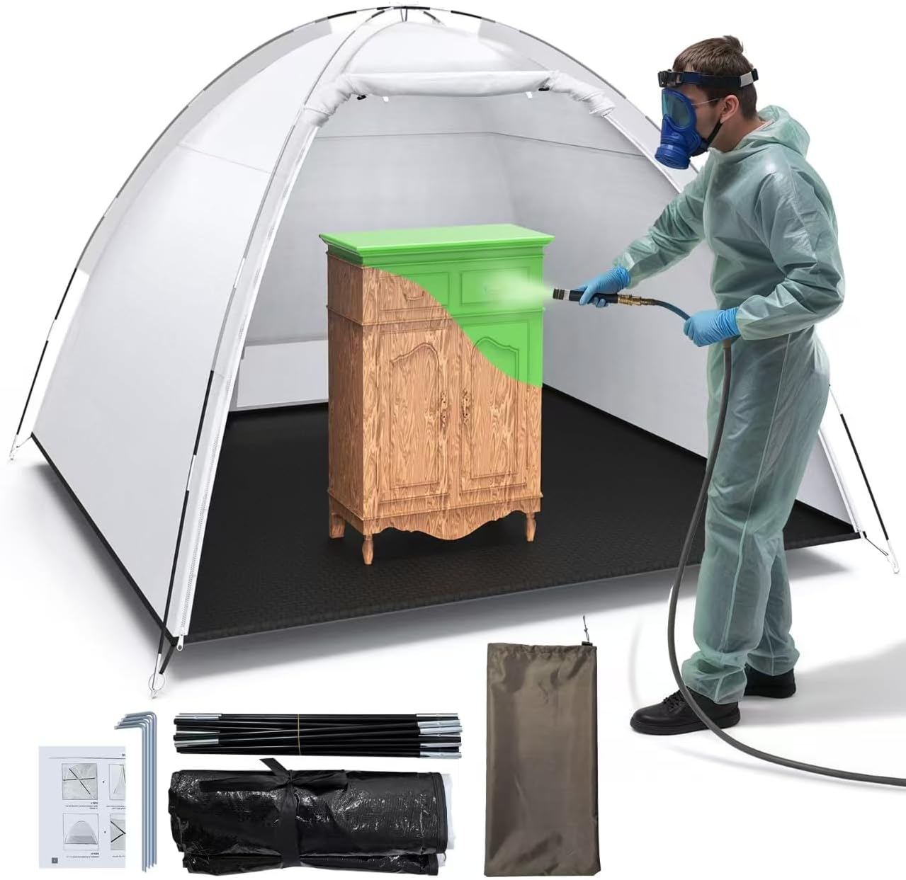 Portable Paint Booth Tent for Easy DIY Projects and Crafts