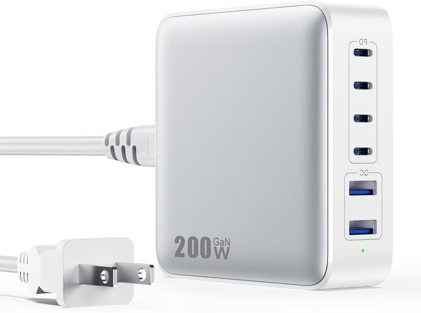 FOCHEW 6-in-1 GaN IV Charger Hub - 65W Fast Charge