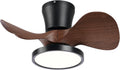 Quiet Ceiling Fan with LED Light 22 in - Compact High Airflow Fan