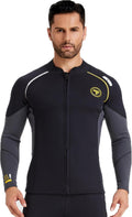 Wetsuit Top Men & Women 1.5mm/3mm Neoprene Jacket - Warm, Flexible Fit