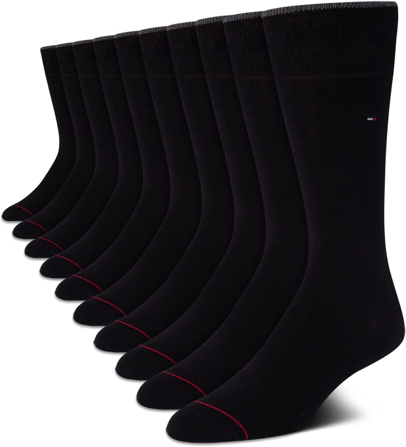 Tommy Hilfiger Mens Dress Socks - Comfort Stretch Crew Socks