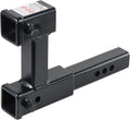 TOPTOW Dual Hitch Extension 2 in Receiver Adjustable Length - Durable