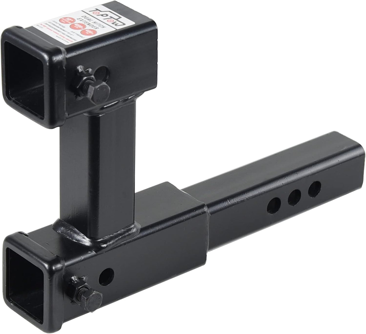 TOPTOW Dual Hitch Extension for Towing and Cargo Carrying Needs