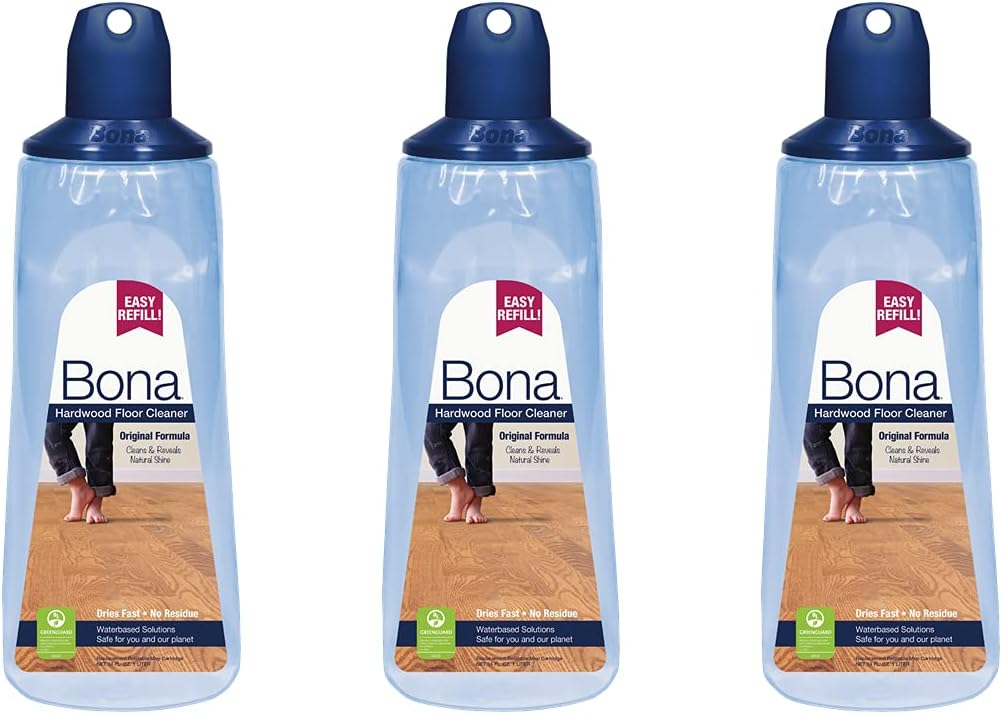 Bona WM700054001 Hardwood Floor Cleaner 3 Pack for Easy Use