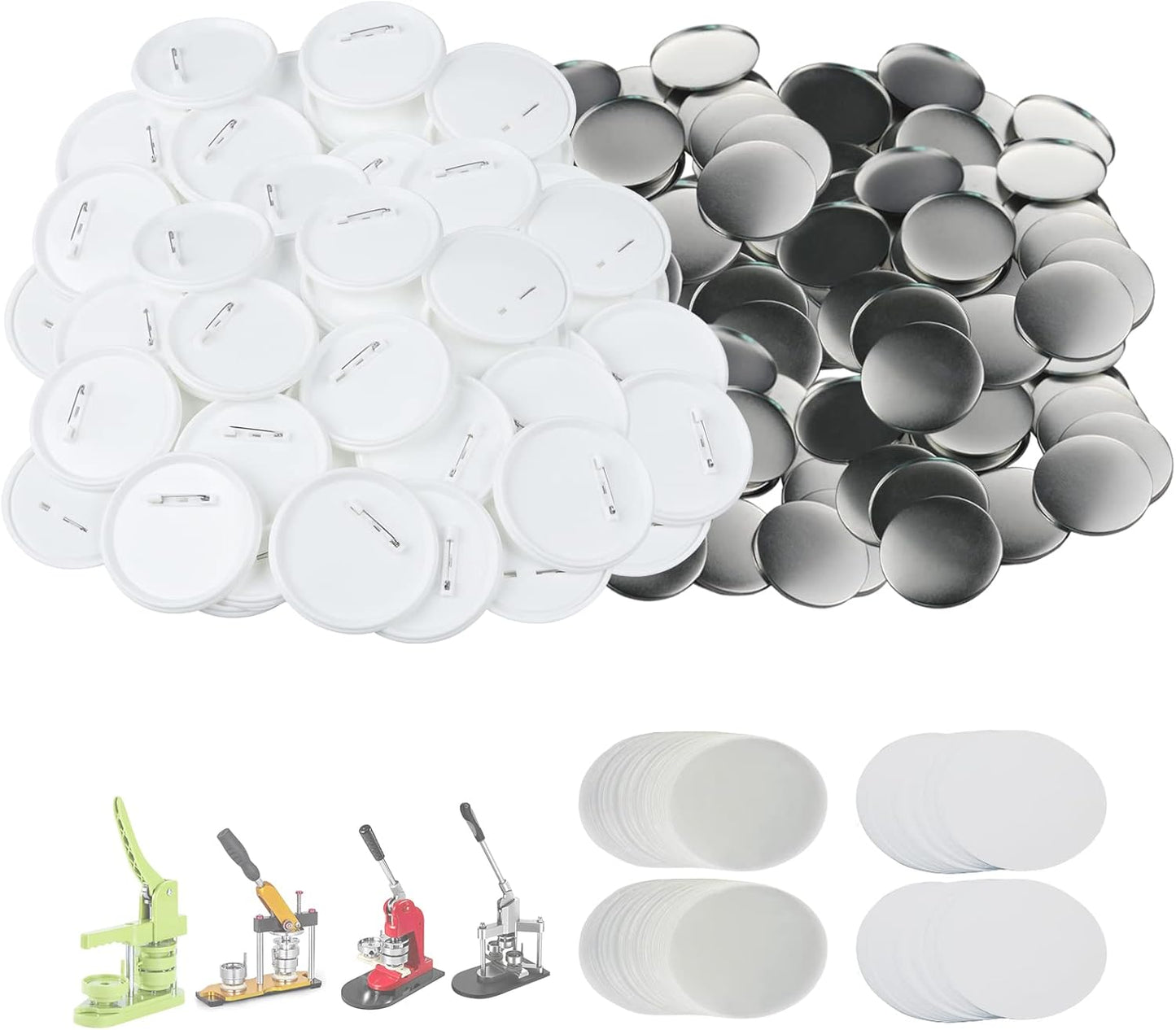 100 Sets 75mm Button Supplies for Button Maker Machine