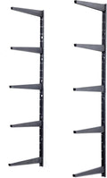 Minimalistic Black Shelf Brackets - Adjustable 12in Heavy Duty