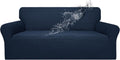 Dark Blue Waterproof Stretch Sofa Cover 60-81 in - Leakproof Fit