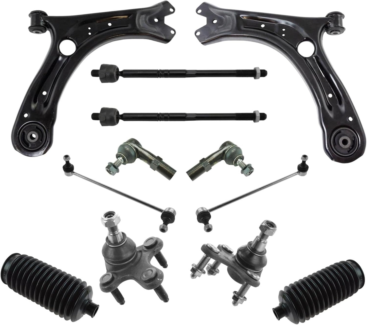 TRQ Front Steering & Suspension Kit for 2012-2017 Volkswagen Passat