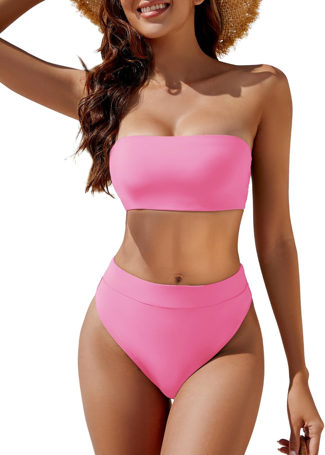 YACUN Women's High Waisted Bikini Swimsuit for Summer Fun