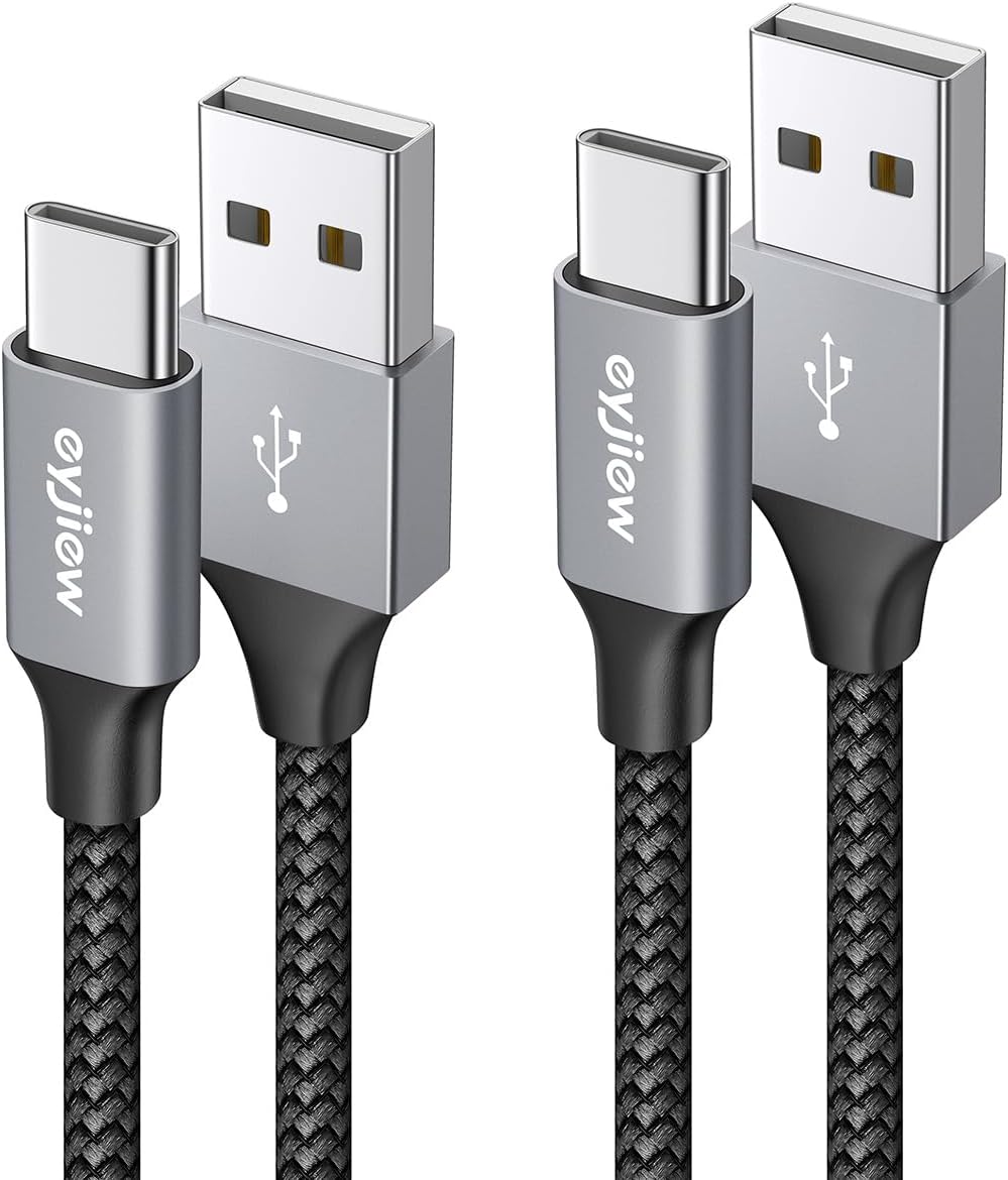 Fast Charge 3A USB C Cable 2-Pack for iPhone & More