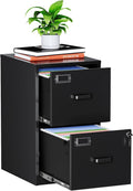 MIIIKO 2 Drawer Filing Cabinet with Lock - Secure Metal File Storage