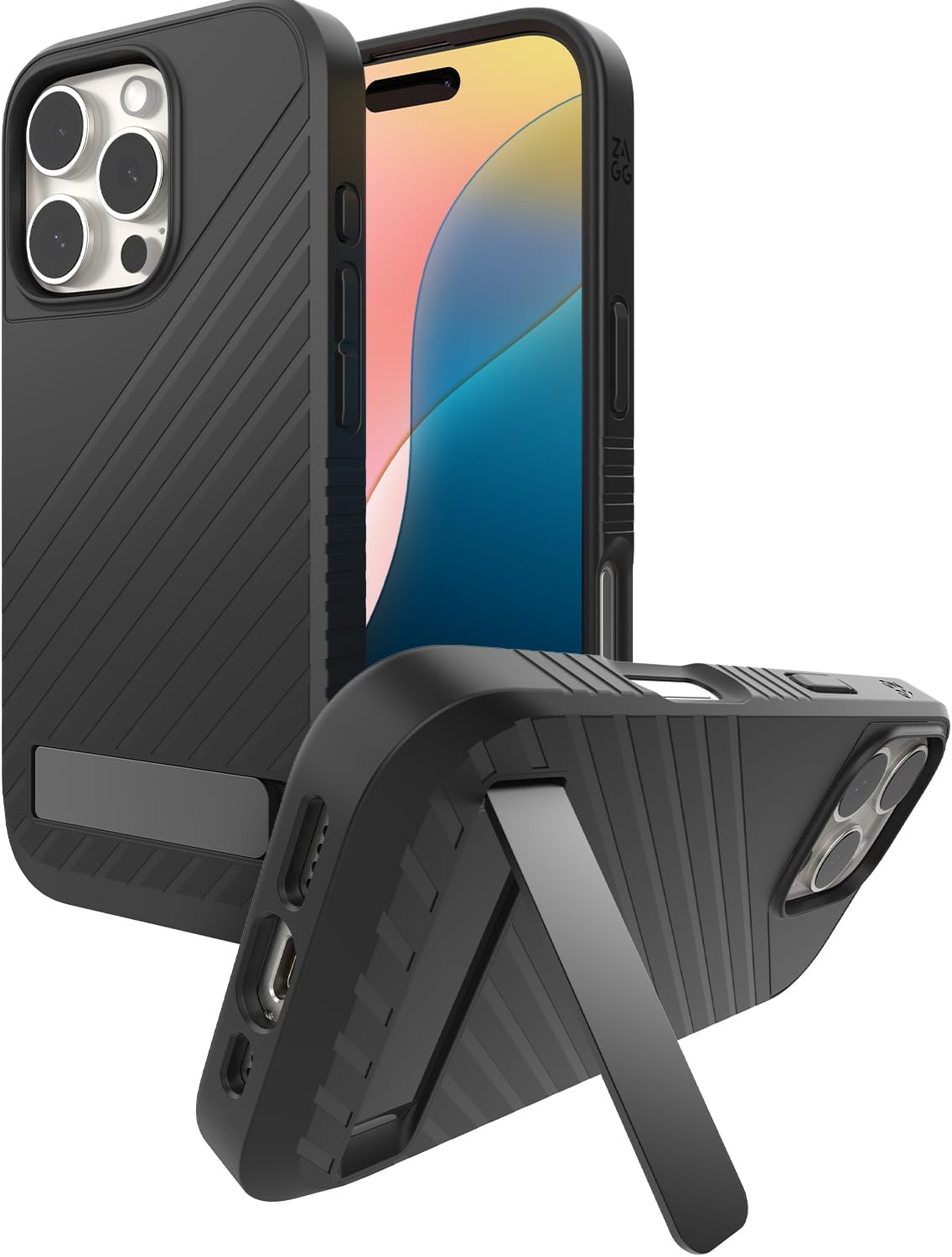 ZAGG Denali Snap Case for iPhone 16 Pro with Kickstand