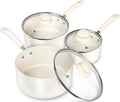 MICHELANGELO Nonstick Sauce Pan Sets, Ceramic Saucepans - Everyday