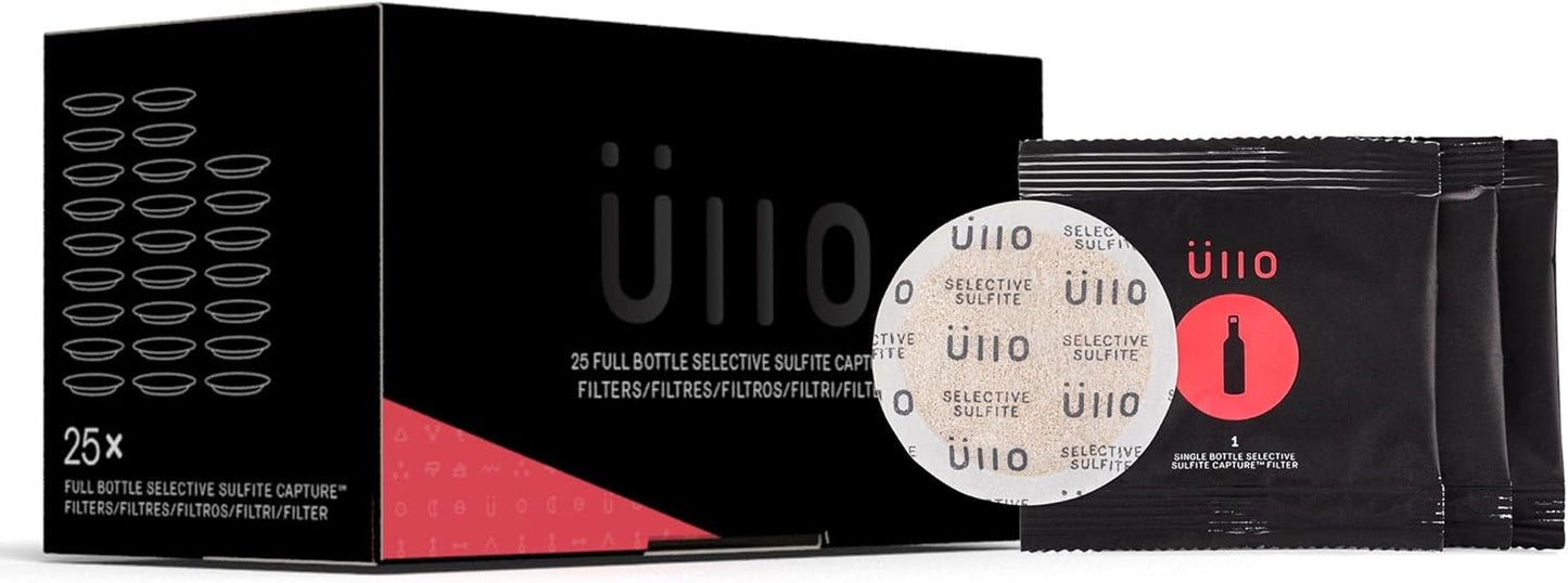 Ullo Full Bottle Replacement Filters for Sulfite-Free Wine Enjoyment