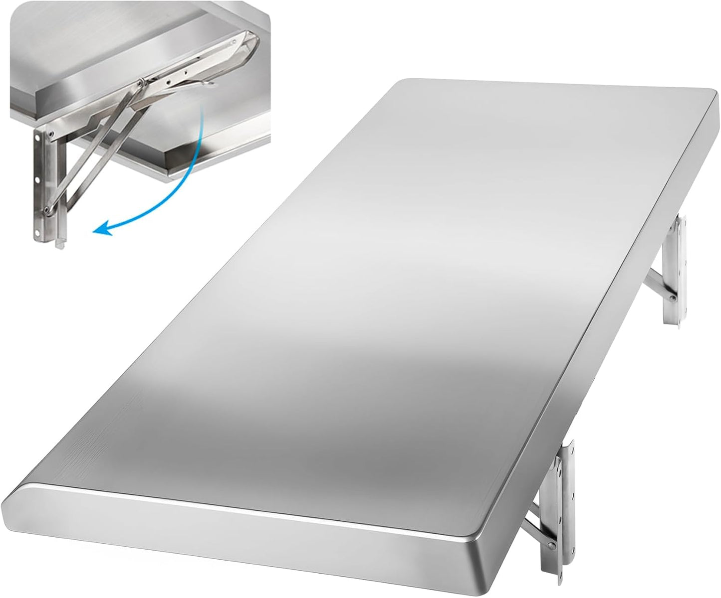 Folding Concession Shelf 24in x 18in for Food Serving Needs
