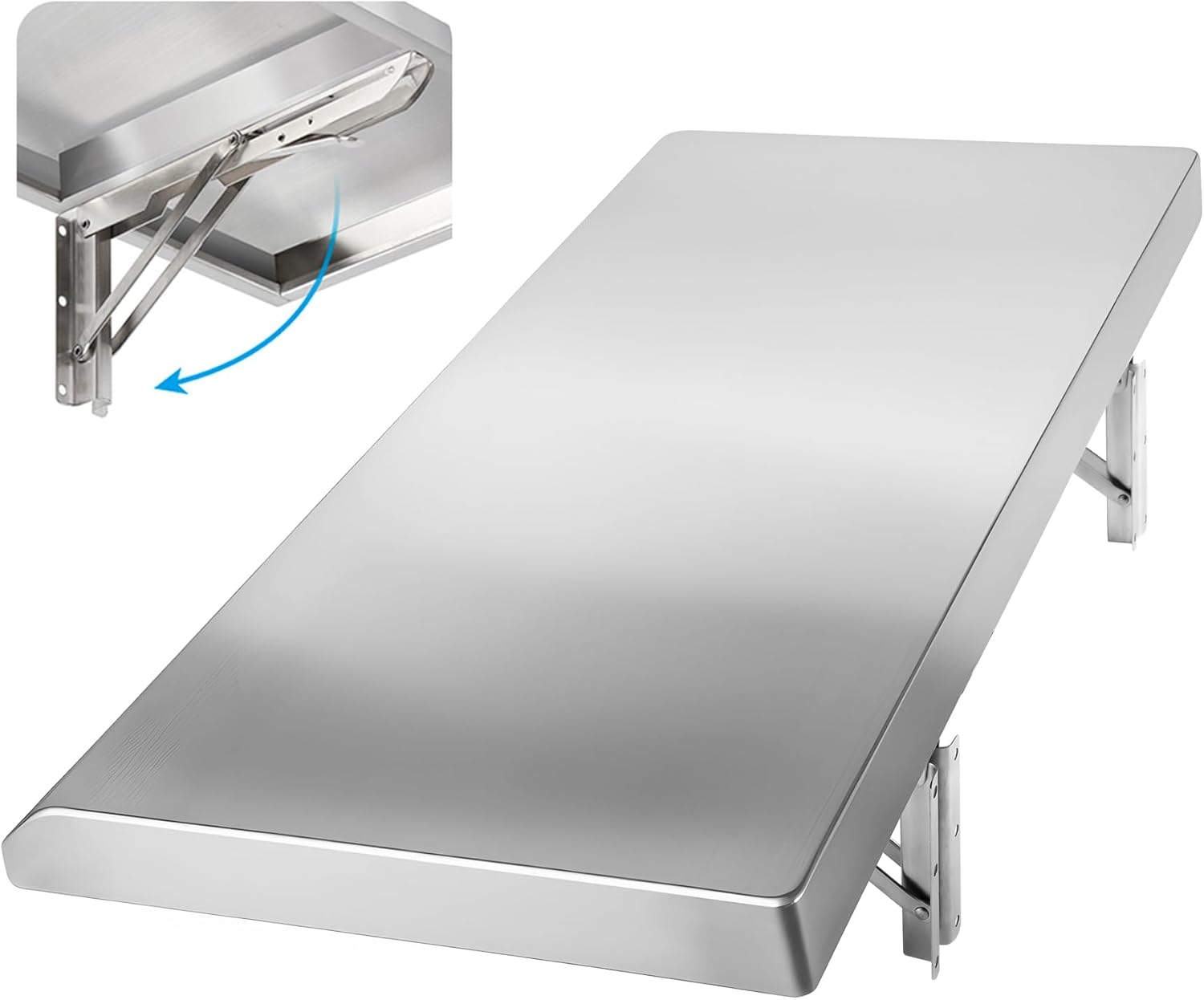 Folding Concession Shelf 24in x 18in for Food Serving Needs