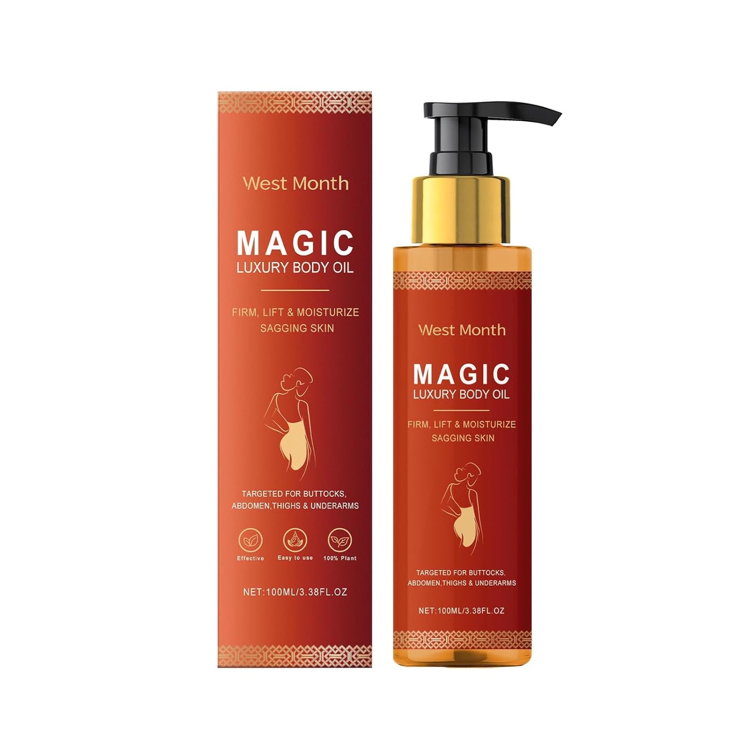 Body Firming Oil for Hydration and Nourishment - 3.38 fl oz