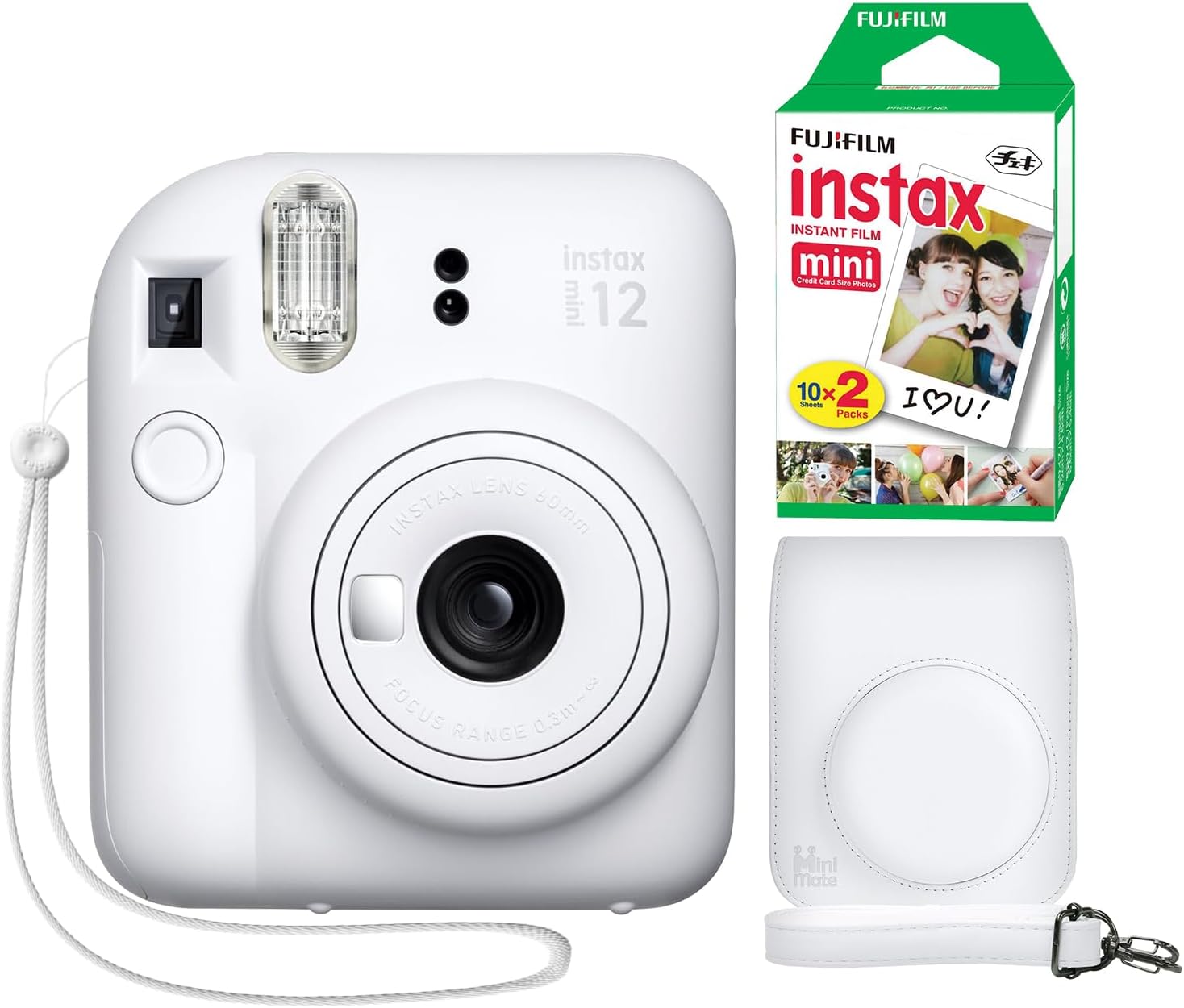 Fujifilm Instax Mini 12 Instant Camera with Custom Case Bundle