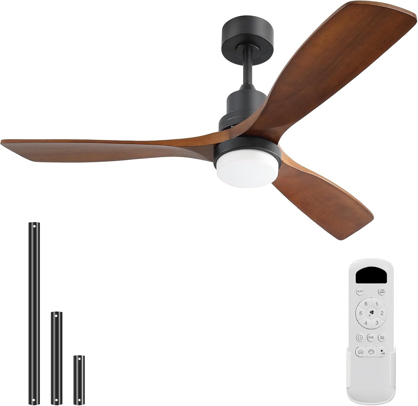 Sofucor 52 Inch Ceiling Fan with Light and Remote Control Features