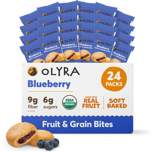 Olyra Blueberry Fruit Bars - Healthy Organic Snack for All