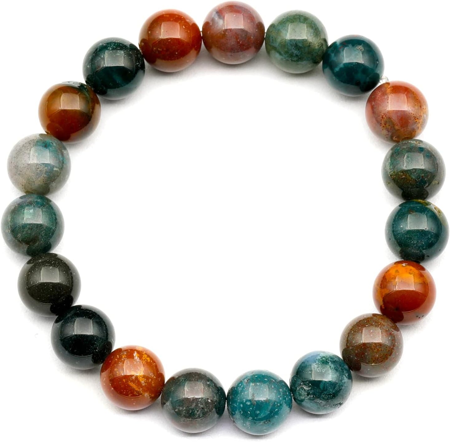 Natural Fluorite Beaded Stretchy Bracelet for Healing and Style
