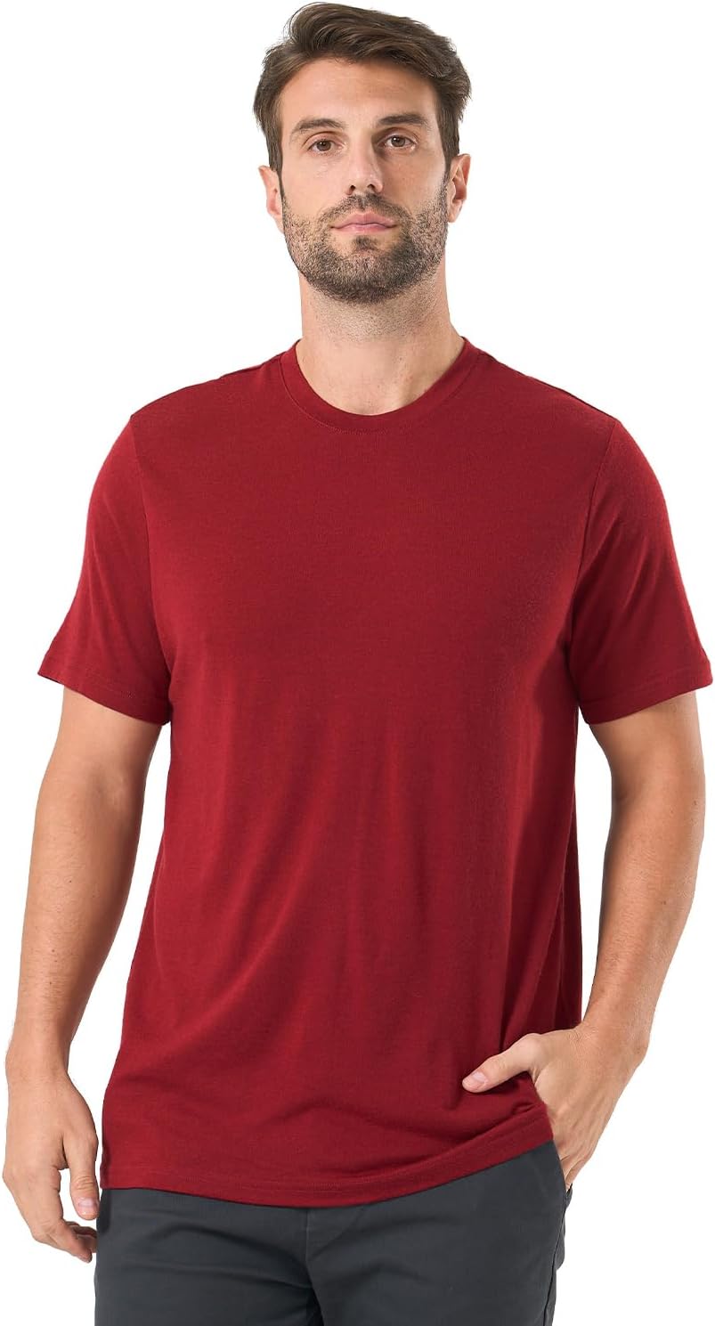 Merino Wool T Shirts for Men - Odor Resistant Base Layer