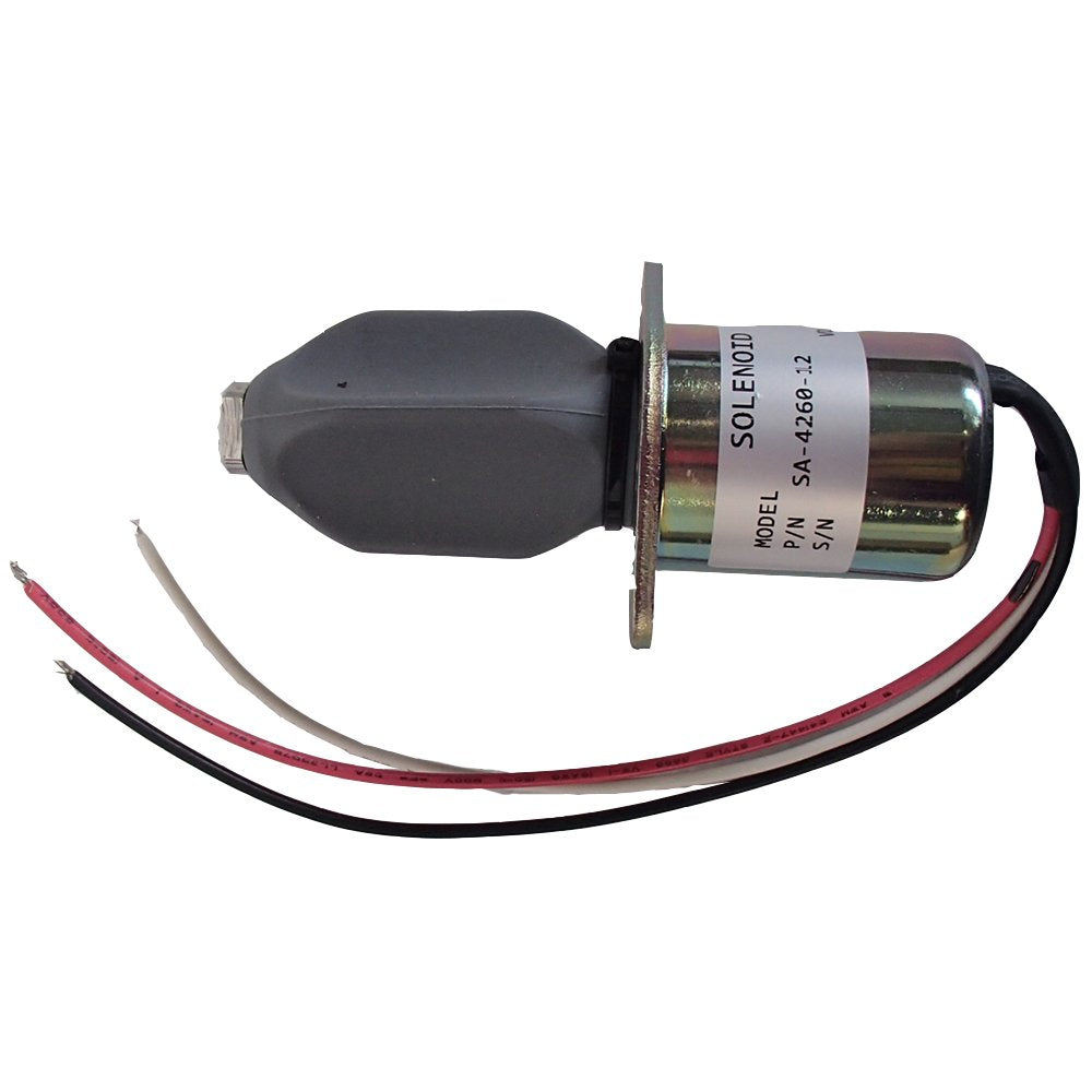 RAParts SA-4260-12 Fuel Stop Solenoid for Kubota Engines
