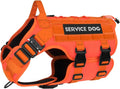 Tactical Service Dog Vest No-Pull Emotional Support Harness - Large