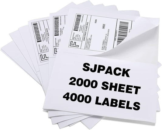 Half Page Self Adhesive Shipping Labels for Easy Mailing Tasks