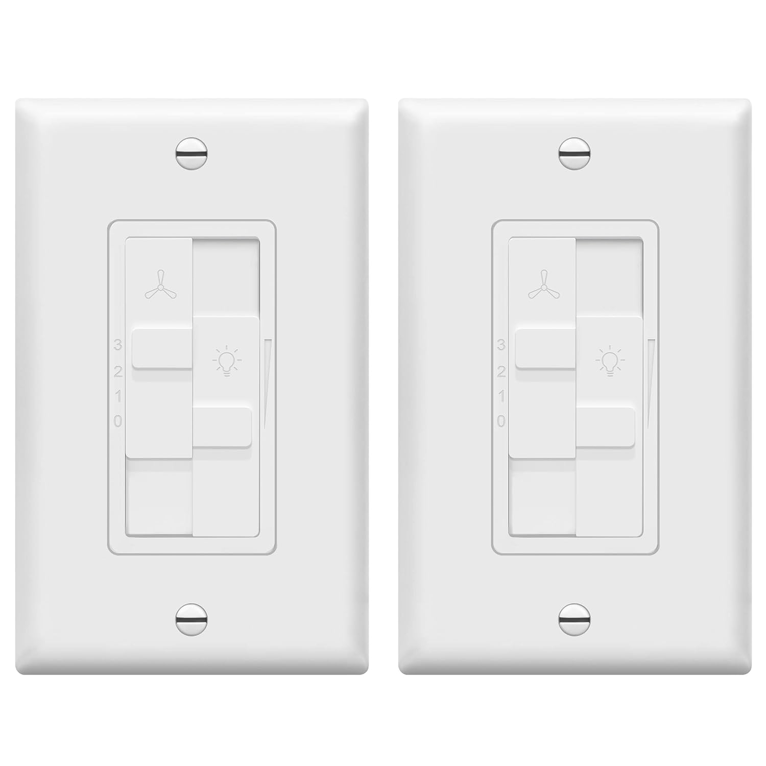 TOPGREENER Combo Dimmer Switch with 3-Speed Fan Control