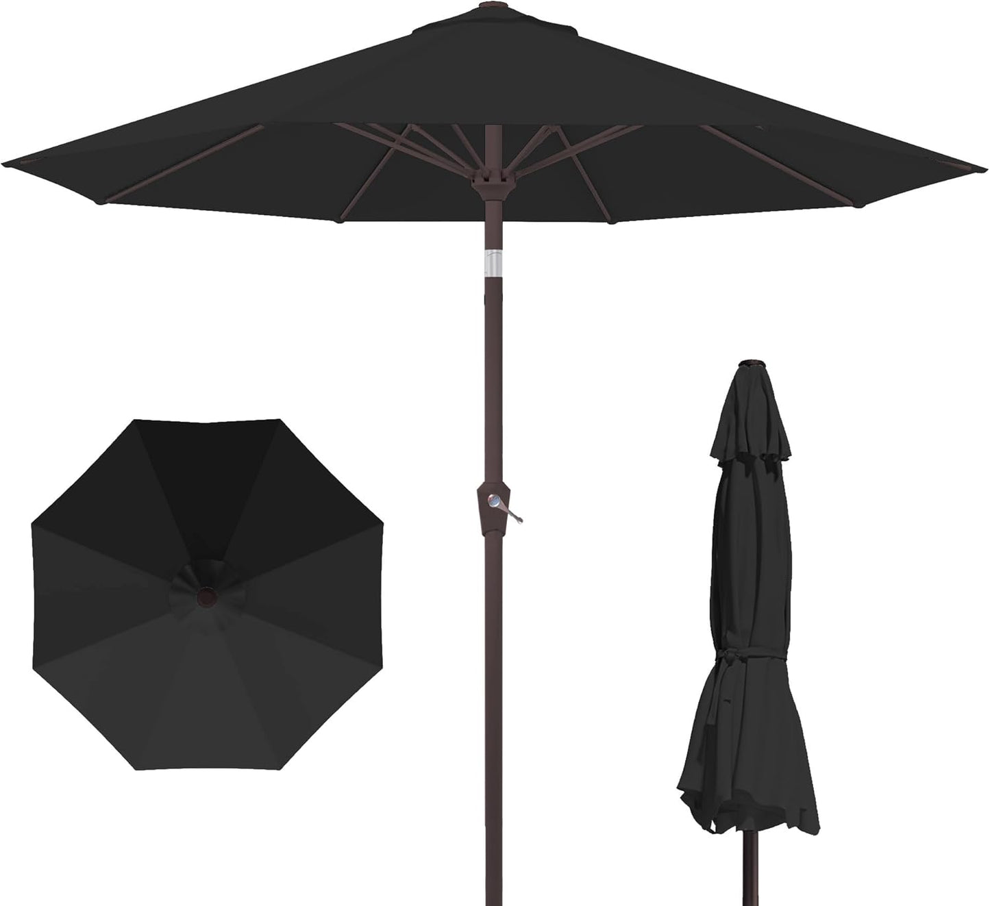 10FT Patio Umbrella with Push Button Tilt for Outdoor Use