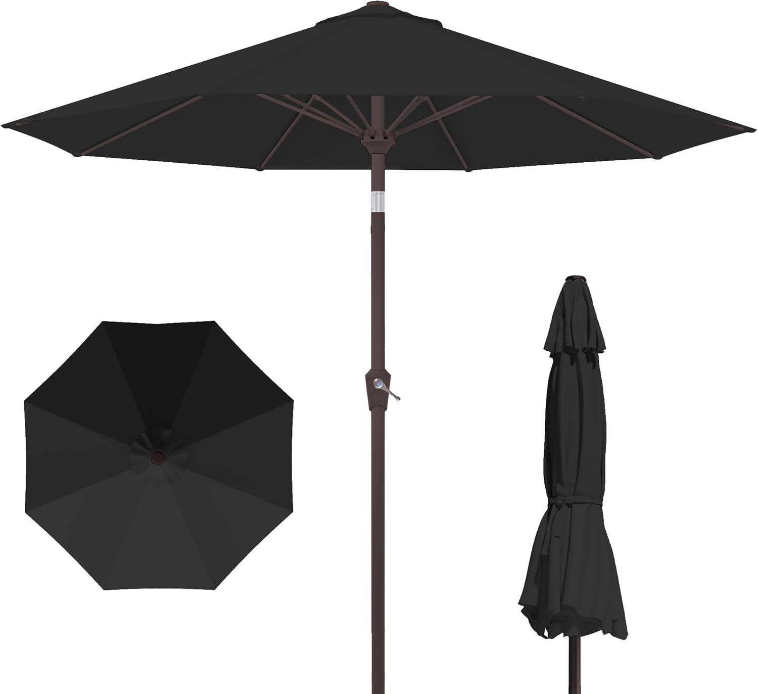 10FT Patio Umbrella with Push Button Tilt for Outdoor Use