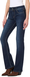 WallFlower Luscious Curvy Bootcut Jeans Mid-Rise - Curve Flattering 0