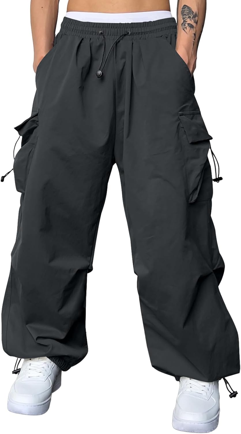 JMIERR Men's Baggy Cargo Pants for Trendy Streetwear Style