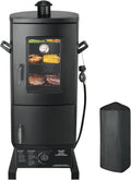 Vertical Propane Smoker with Temperature Control - Space-Saving Smoker