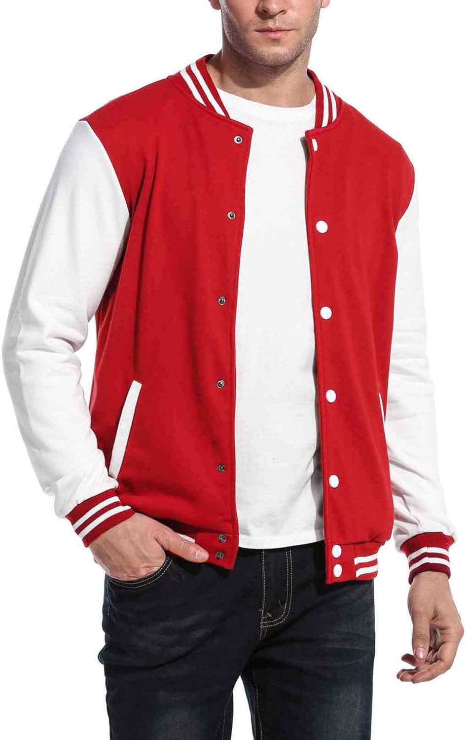 COOFANDY Men's Fashion Varsity Jacket for Casual Style