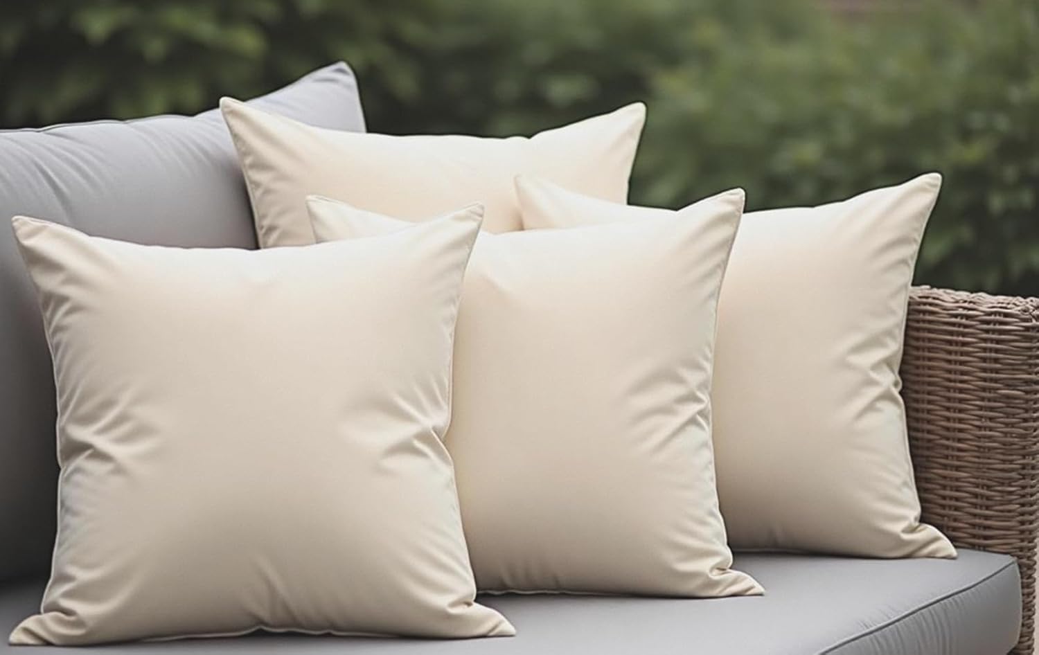 18 x 18 Outdoor Waterproof Throw Pillows for Garden Sofa