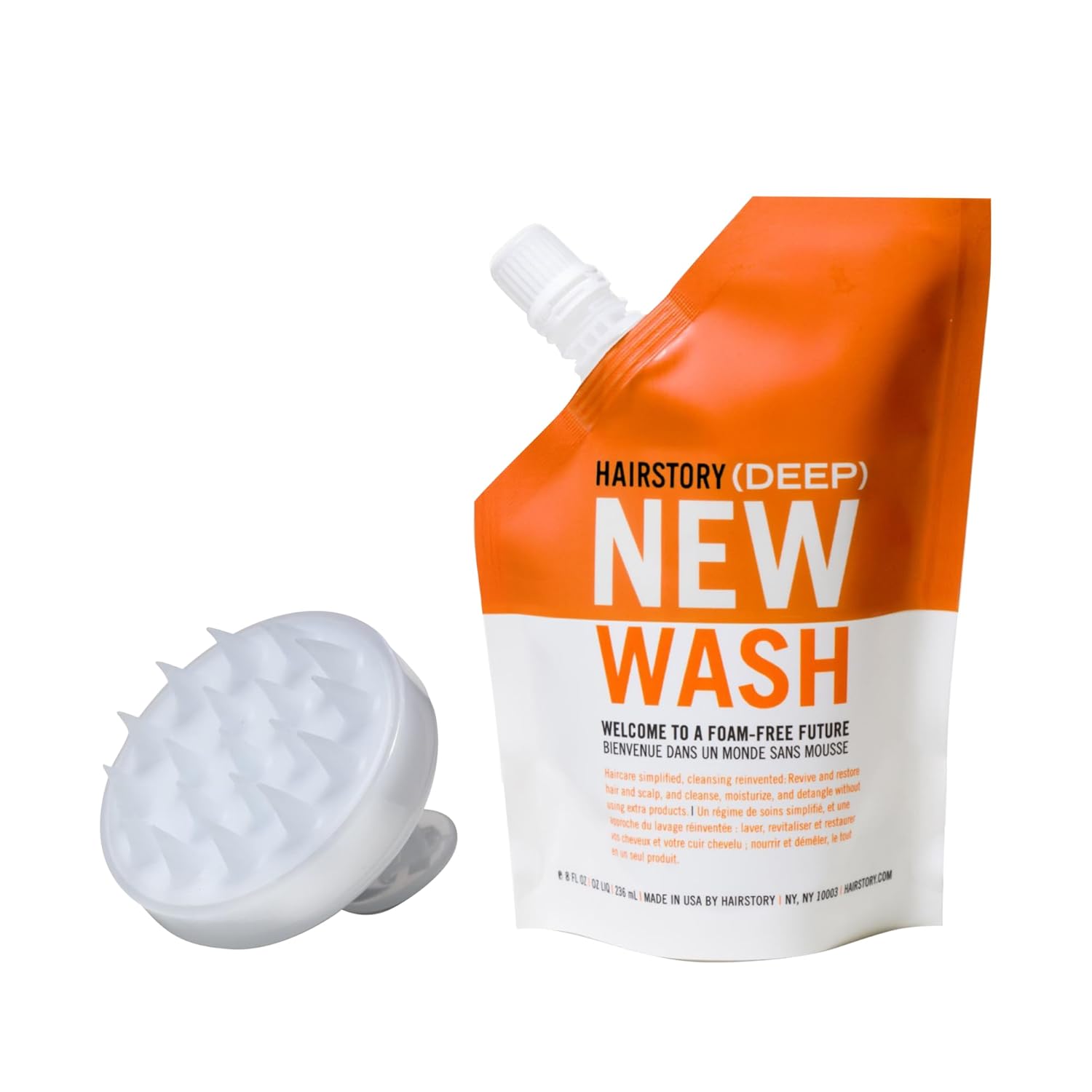 Hairstory New Wash Deep + Scalp Brush: Clarifying Oily Hair