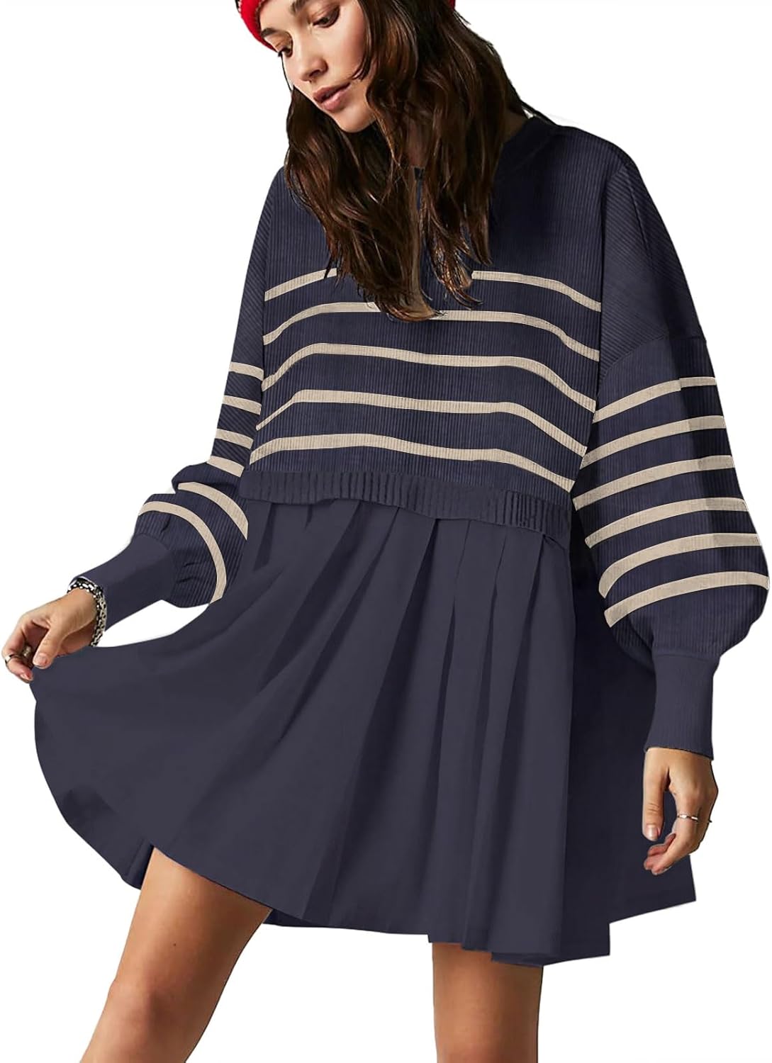 Womens Oversized Sweater Dress for Trendy Spring and Fall Wear