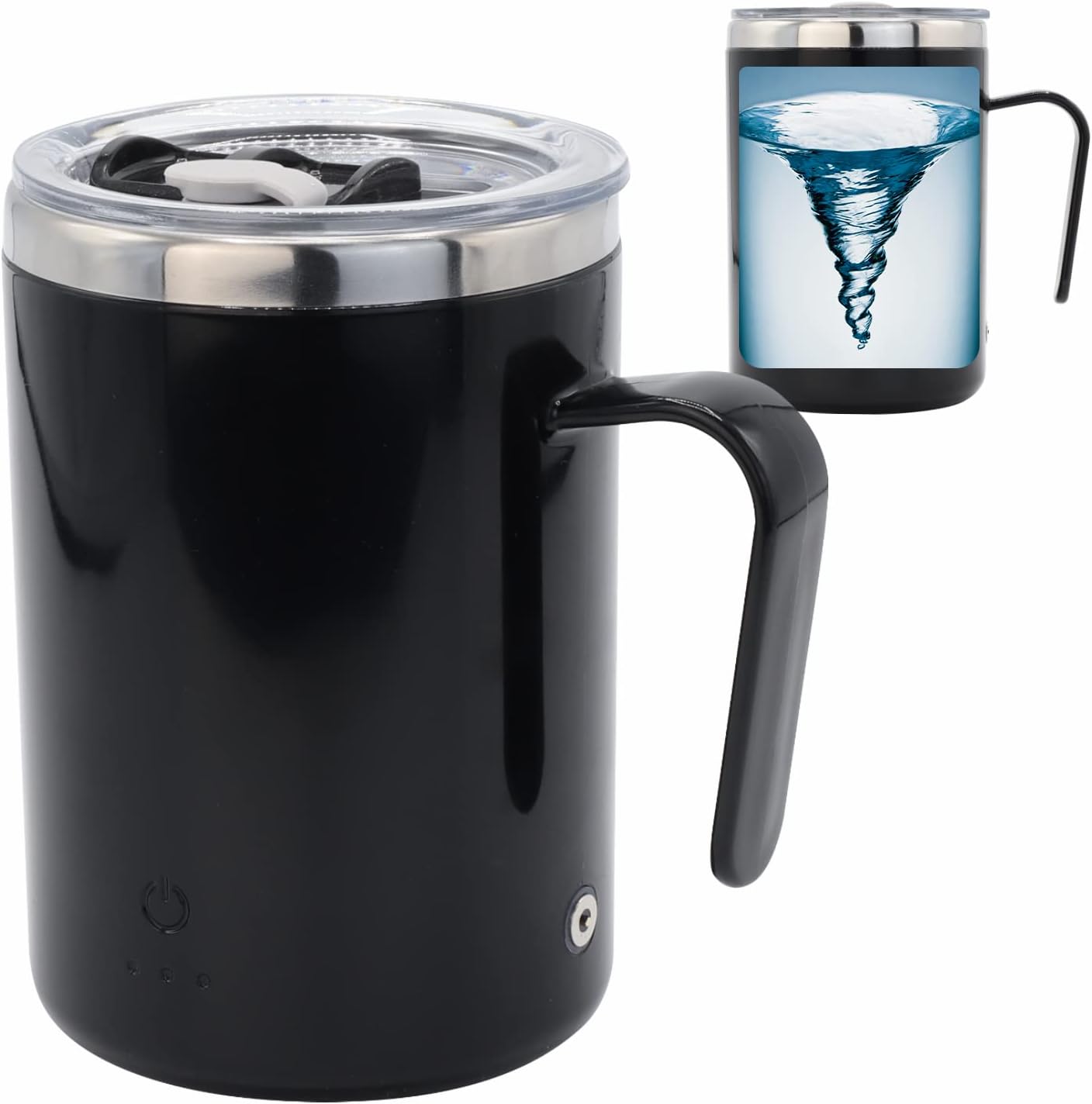 Self Stirring Mug - Rechargeable | Auto Mixing | 400ml - Black