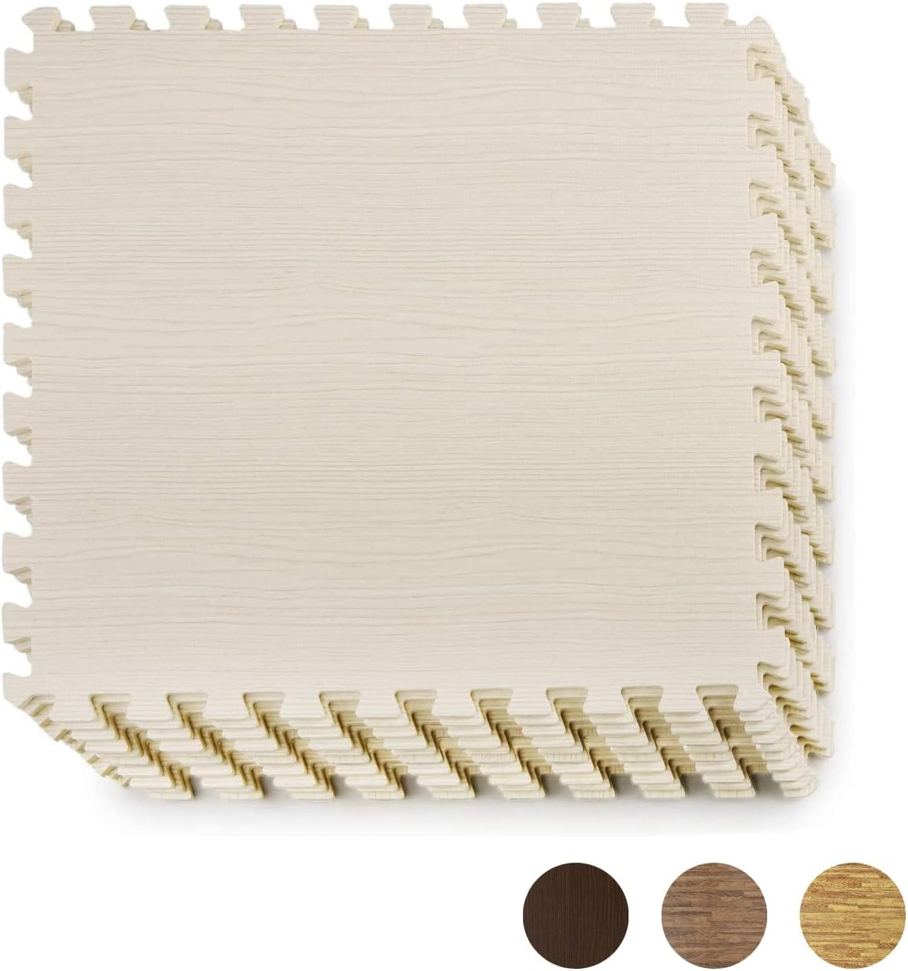 Protective Wood Grain Exercise Mat by Yes4All