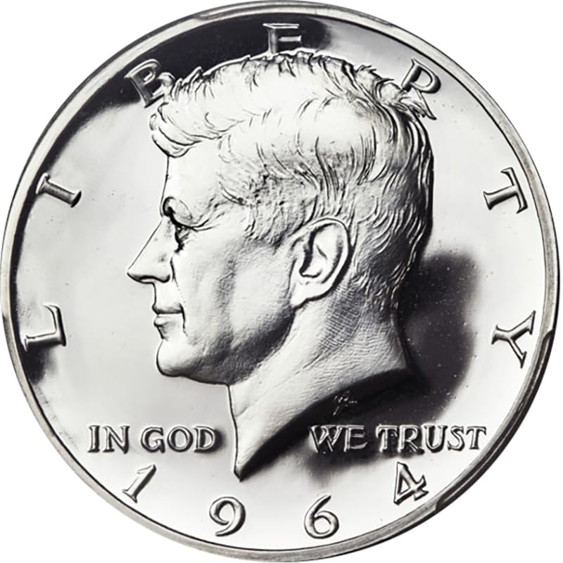 1964 P Silver Proof Kennedy Half Dollar with Stunning Finish
