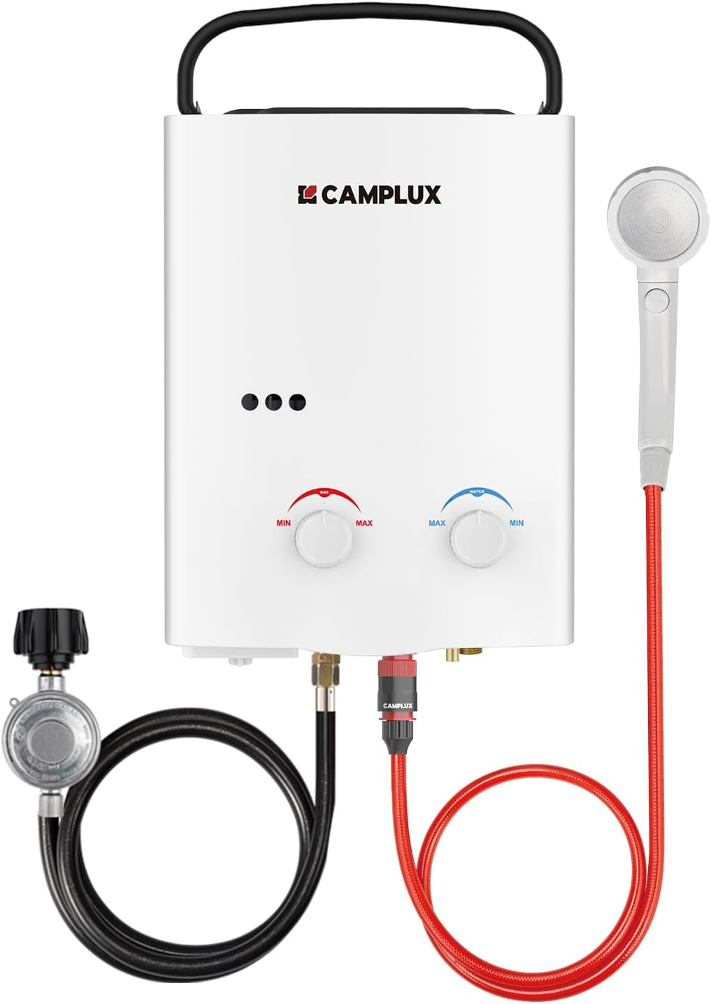 Stay Warm Anywhere: CAMPLUX 5L Propane Water Heater
