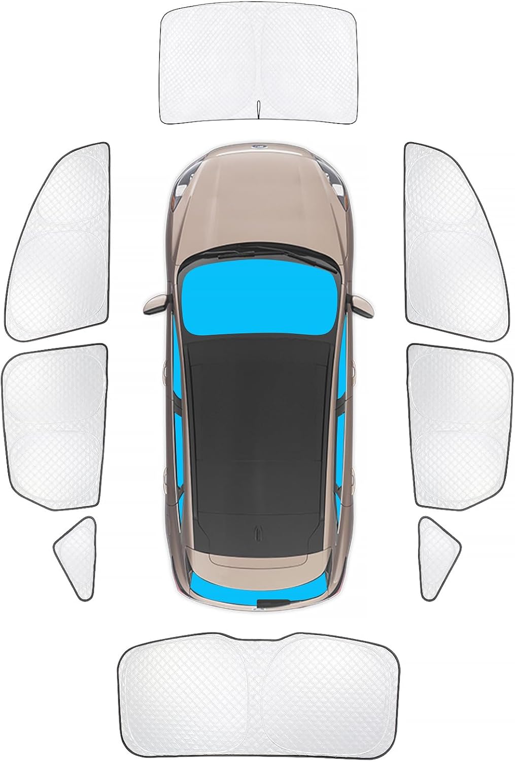 KMF Custom Full Window Sun Shades for Ford Escape 2020-2025