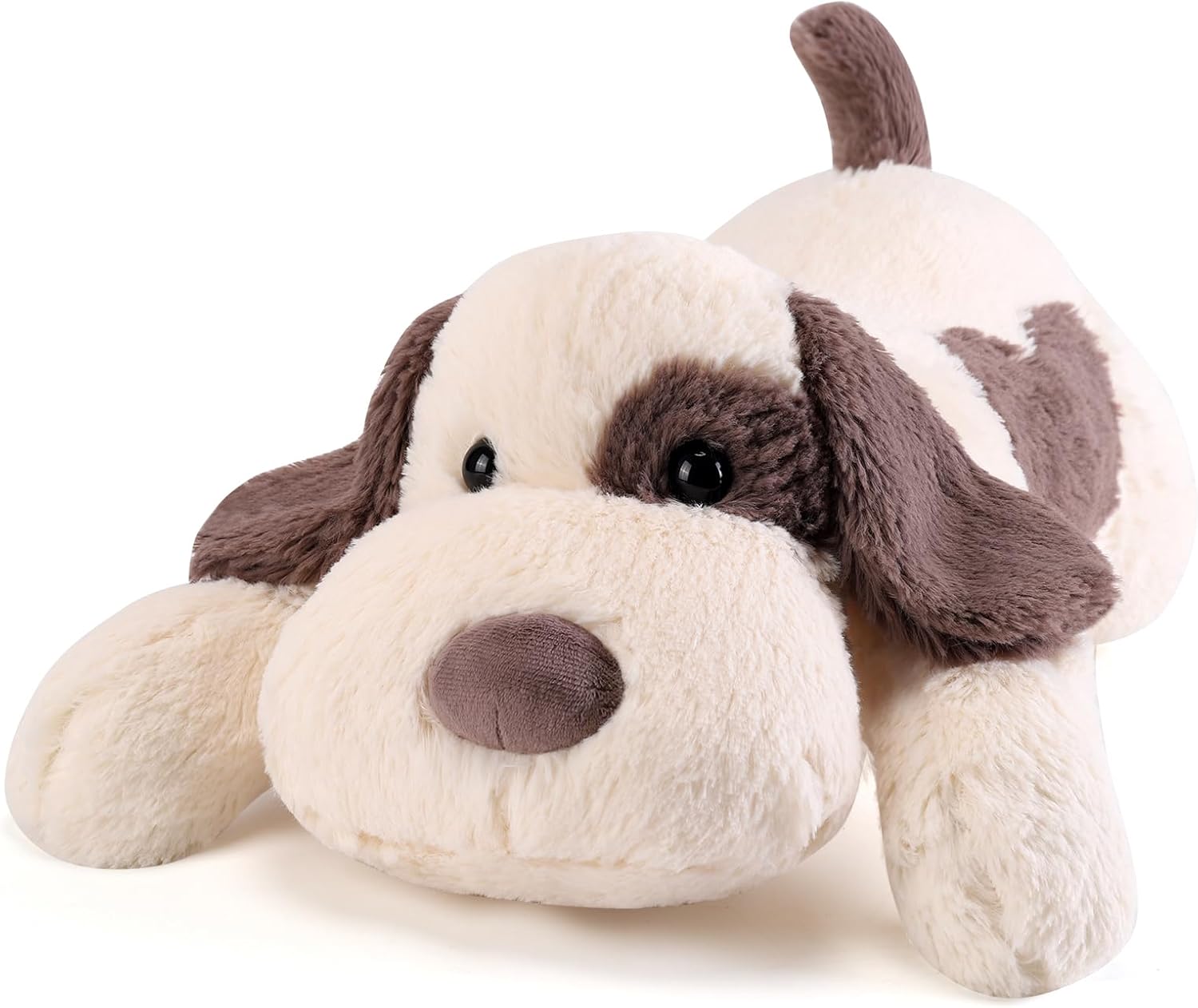 Meowtastic Grey & White Dog Weighted Stuffed Animals for Comfort