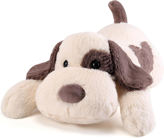 Meowtastic Grey & White Dog Weighted Stuffed Animals for Comfort