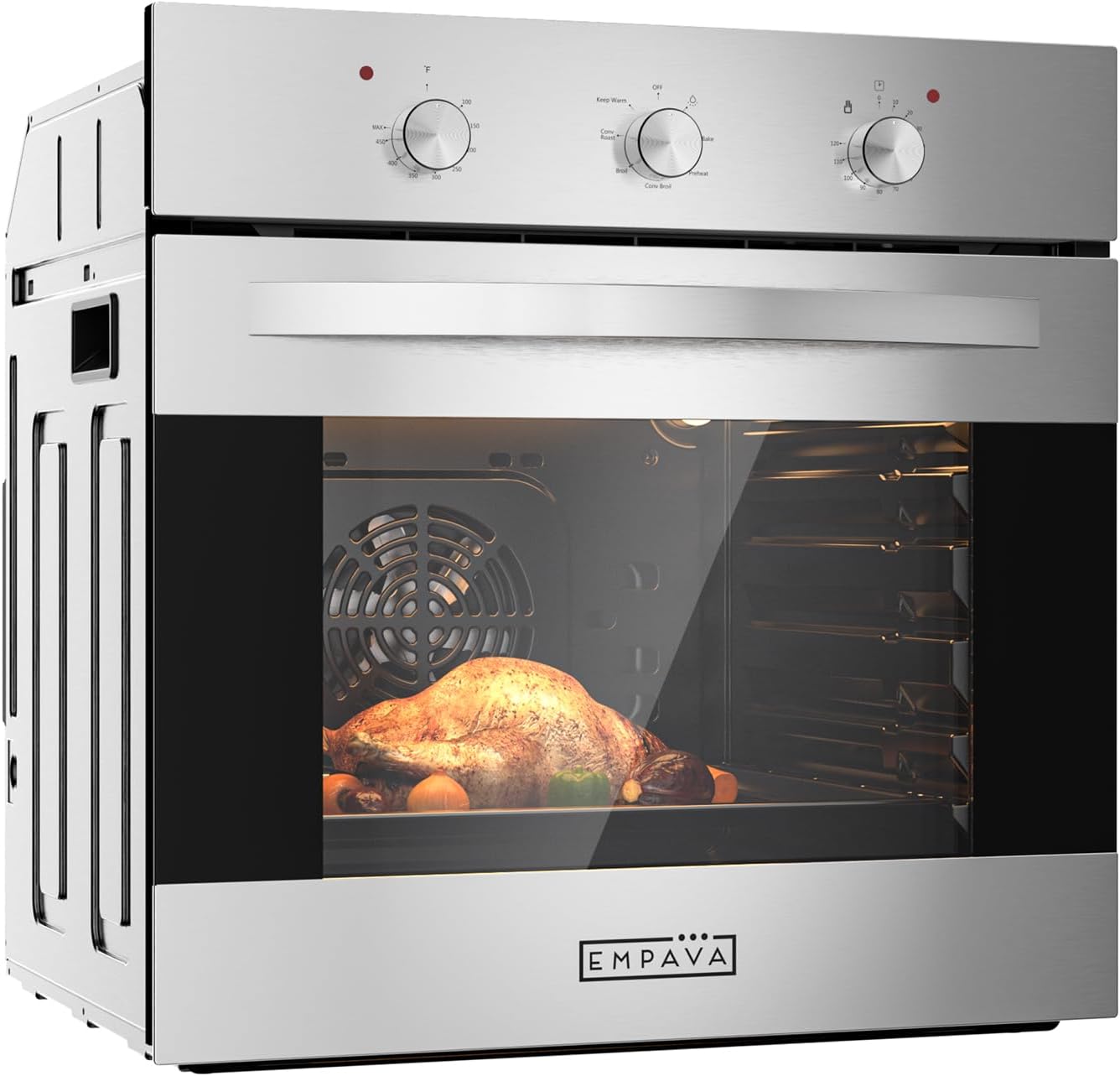 Empava 24 inch Electric Single Wall Oven with Convection System