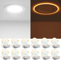 Amico 12 Pack 4 in 5CCT LED Recessed Ceiling Lights with Night Light