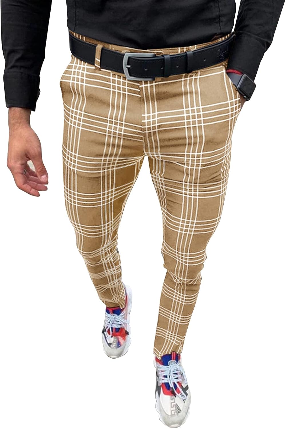 Men's Fashion Stretch Dress Pants for Business and Casual Wear
