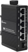 Industrial 6-Port Gigabit Solar POE Ethernet Network Switch - Compact